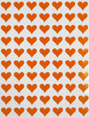 Royal Green 1/2 Inch Colorful Heart Sticker Labels Sheets Diy Scrapbooking Stickers For Gifts, Stationery, Arts & Crafts 13Mm, 1750-Pack (Orange)