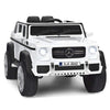 HONEY JOY Ride On Truck  Licensed Mercedes-Benz Maybach G650 Battery Powered Ride On Toys Car w/Remote Control  LED Lights  Music  Slow Start  12V Electric Cars for Kids  Gift for Boys Girls (White)