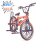 Ailejia Mini Diecast Finger Bike Extreme Sports Toy Bmx Finger Bicycle Toys Game Set For Kids And Adults, Metal Bike Model Collections Decoration (Bmx Red)