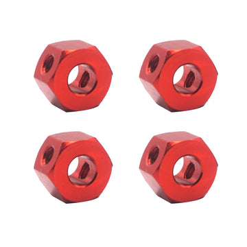 Vgoohobby 4Pack 12mm Metal Wheel Hex Hub Adapter Connector Compatible with WPL B14K C-14 C-24 1/16 MN-D90 MN-D90K MN45 MN99 1/12