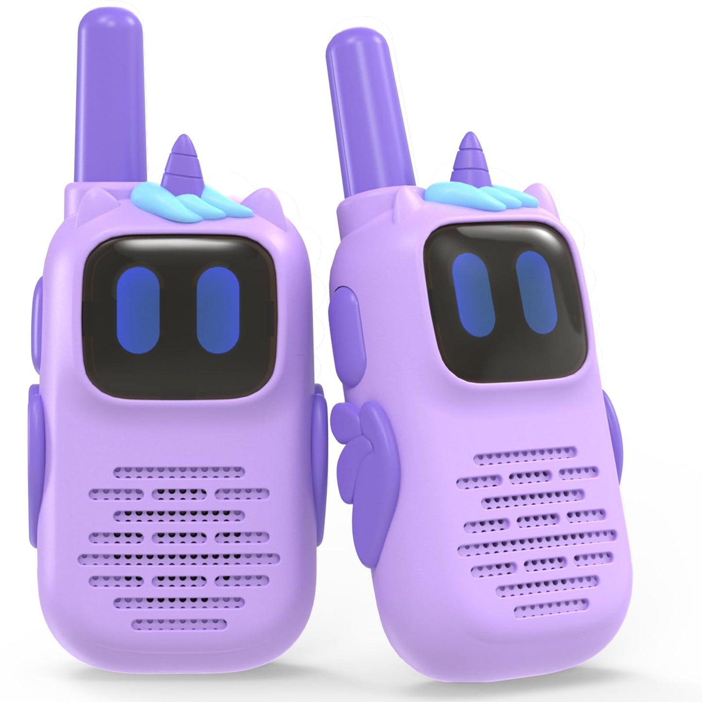 Holiky Purple Walkie Talkies With Silicone Cover, Toys For 3-4 Year Old Girls Boys, Kids Walkie Talkies 1000Ft Range 2 Way Radio