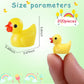 ROMROC Mini Resin Duck Bulk 200 Pack Tiny Ducks to Hide for Miniature Dollhouse Accessories Micro Garden Landscape Aquarium Pott