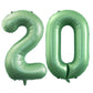Goer Number 20 Balloons For 20Th Birthday Party Decorations,42 Inch Jumbo Foil Helium Balloons For 20Th Anniversary (Sage Green)