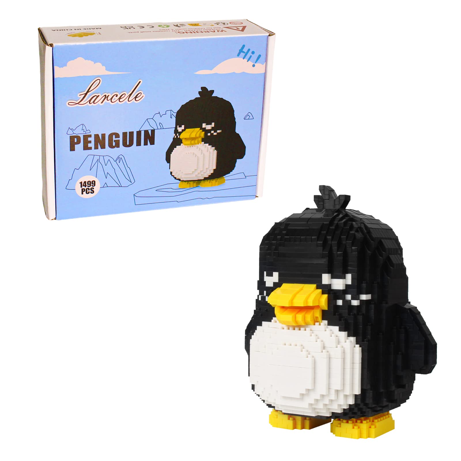 Larcele Animal Series Micro Building Blocks Animal Set, Diy Mini 3D Bu ...