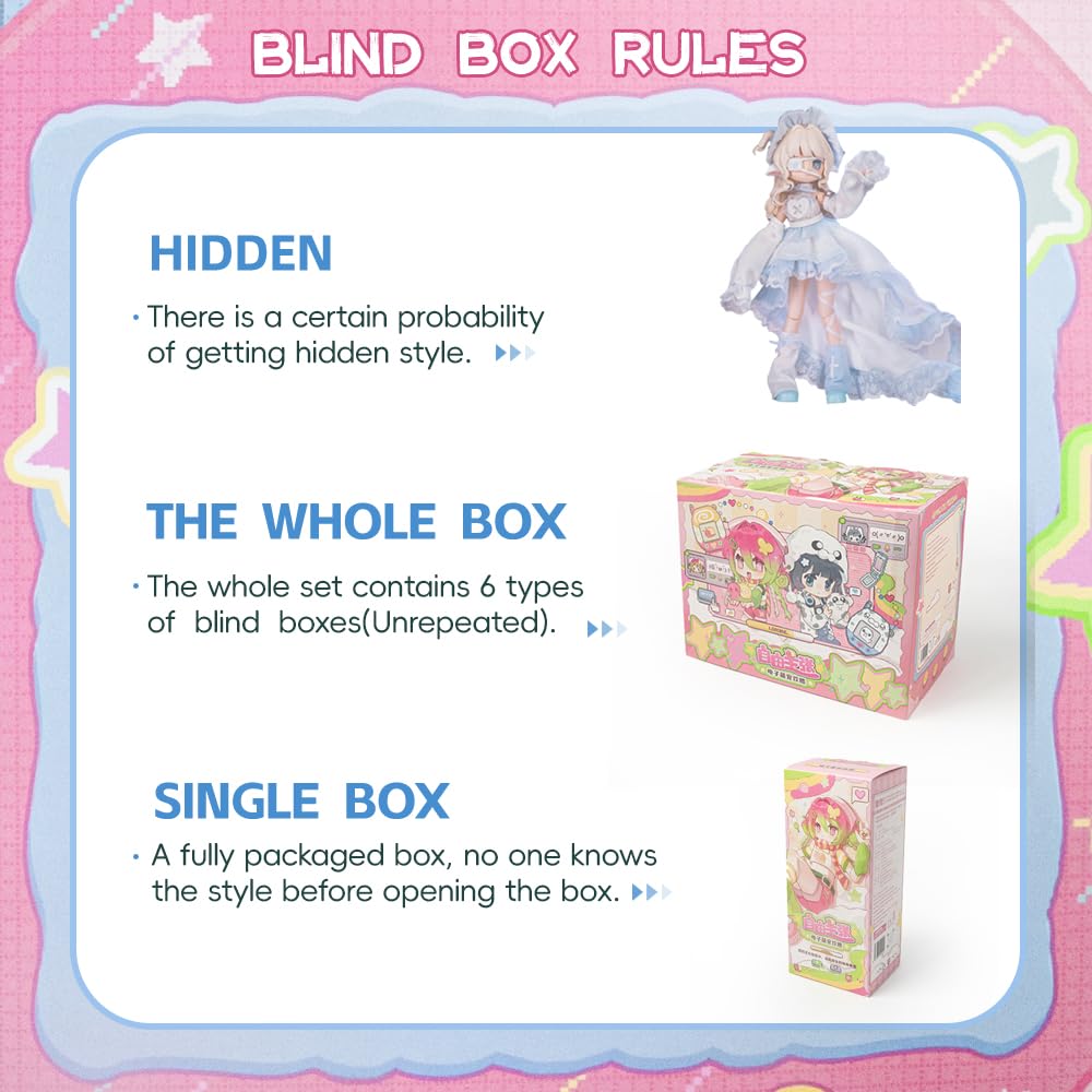 Xidondon New Electronic Cute Pet Series Blind Box Mystery Box Action Collectable Anime Figure Model Gift 1/12 Bjd Doll Toys,No E