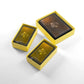 Token Silo Card Add On - 3-Piece Set Of Game Trays, Holds Game Cards, Tokens, Dials And Dice, Organize Lcg, Tcg And Board Game Accessories, Modular Design, Yellow Color, Made By Gamegenic