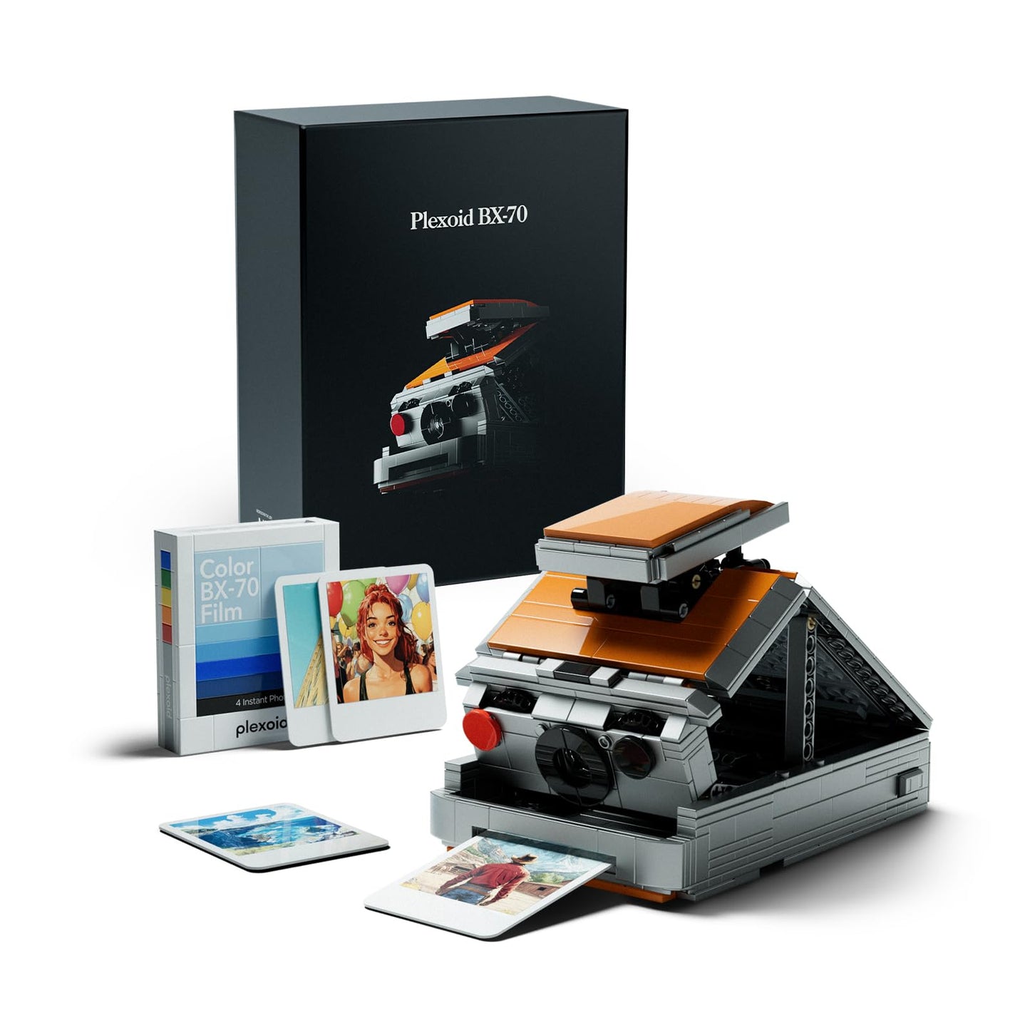 Nifeliz Plexoid BX-70 Camera Building Set for Adults, Vintage Photography Model Toy to Build and Collect, Retro and Creative Gif