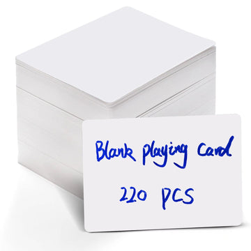 Blank Cards 220 Pcs 3.5 X 2.5 Inch Make Own Cards Of Diy Game Blank Cards White Design Playing Learning Note Cards Postcards For