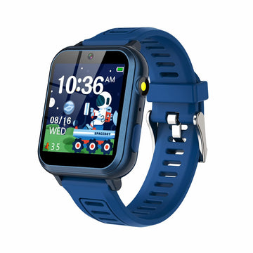 Smart Watch For Kids With 24 Puzzle Games Hd Touch Screen Camera Music Player Pedometer Alarm Clock Calculator Flashlight 12/24 Hr Kids Watches Gift For 4-12 Year Old Boys Toys For Kids