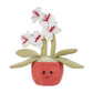 Apricot Lamb Potted Flower Plush Butterfly Orchid Plant Stuffed Animals For Kids, Soft Cute Plushies Toys For Baby Girl And Boy,
