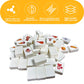 Gemormonee 65 Tiles 30Mm Seaside Escape Blocks, Seaside Escape Tiles, Mahjong, Sea Side Escape Tile, Abs Material Set With Diy P