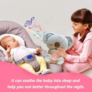Soothing Breathing Stuffed Animal For Anxiety Adults And Kids, Portable Plush Baby Toy Anxiety Relief Koala, Mushplushies Breath
