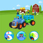 Yiosion Push and Go Friction Powered Cars Construction Vehicles Toy Set Tractor Bulldozer Mixer Truck Dumper for 1 2 3 Year Old