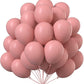Wp Wanna Party Blush Pink Vintage Balloons 10 Inch  100Pcs| Dusty Pink Latex | Retro Pink Party | Baby Shower Or Bridal Shower