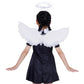 Angel Wings And Halo, Angel Costume Accessories White Fairy For Halloween Outfit, Christmas Eve