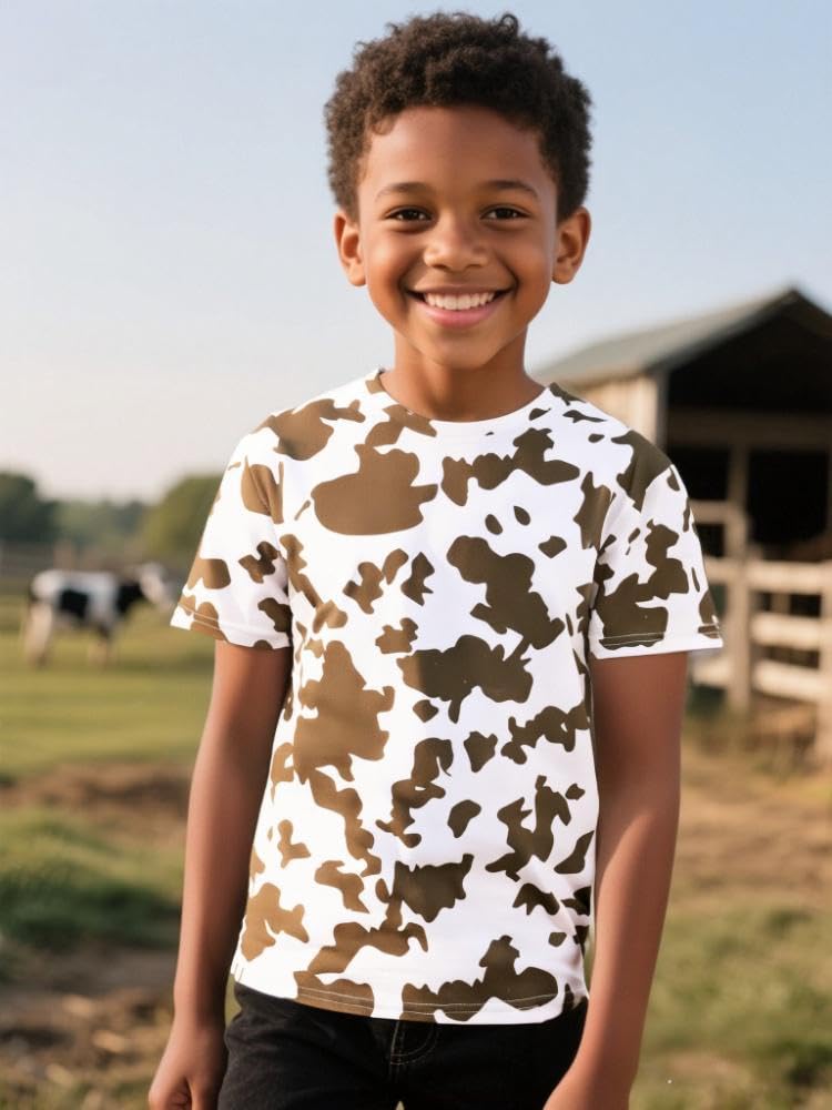 Cosland Cowboy Shirt For Boys Kids Animal Costume, Large