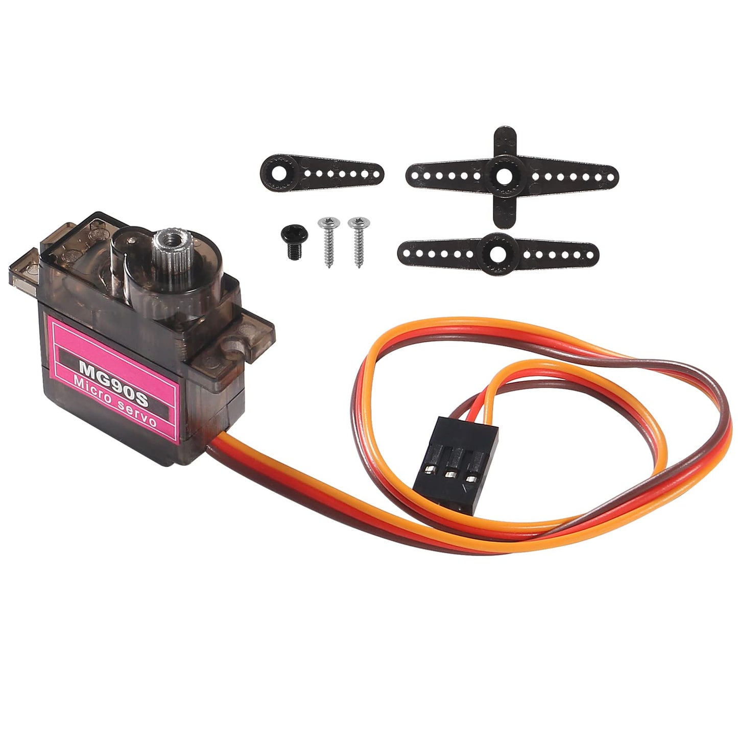 Alinan 8pcs MG90S Servo Micro 180 9G Servo Motor Geared Micro Servo Motor for 9G Smart Robot Car Plane Boat RC Helicopter