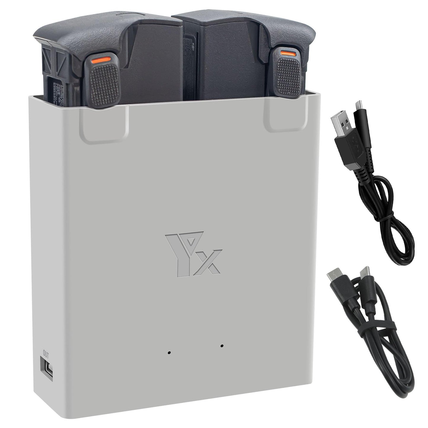 Lyongtech Two-Way Battery Charger Hub With Storage Charge For Dji Avata 2 Drone,Charging Dual Batteries In Sequence,Charge Acces