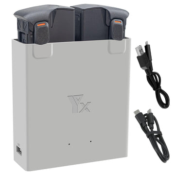 Lyongtech Two-Way Battery Charger Hub With Storage Charge For Dji Avata 2 Drone,Charging Dual Batteries In Sequence,Charge Acces