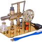 Hot Air Stirling Engine Motor Model Stirling Engine Kit  Single-Cylinder Metal Stirling Engine External Combustion Engine Motor DIY Hot Air Engine Gift of Air for mature-themeds Desktop Educational Toy (A)