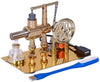 Hot Air Stirling Engine Motor Model Stirling Engine Kit  Single-Cylinder Metal Stirling Engine External Combustion Engine Motor DIY Hot Air Engine Gift of Air for mature-themeds Desktop Educational Toy (A)