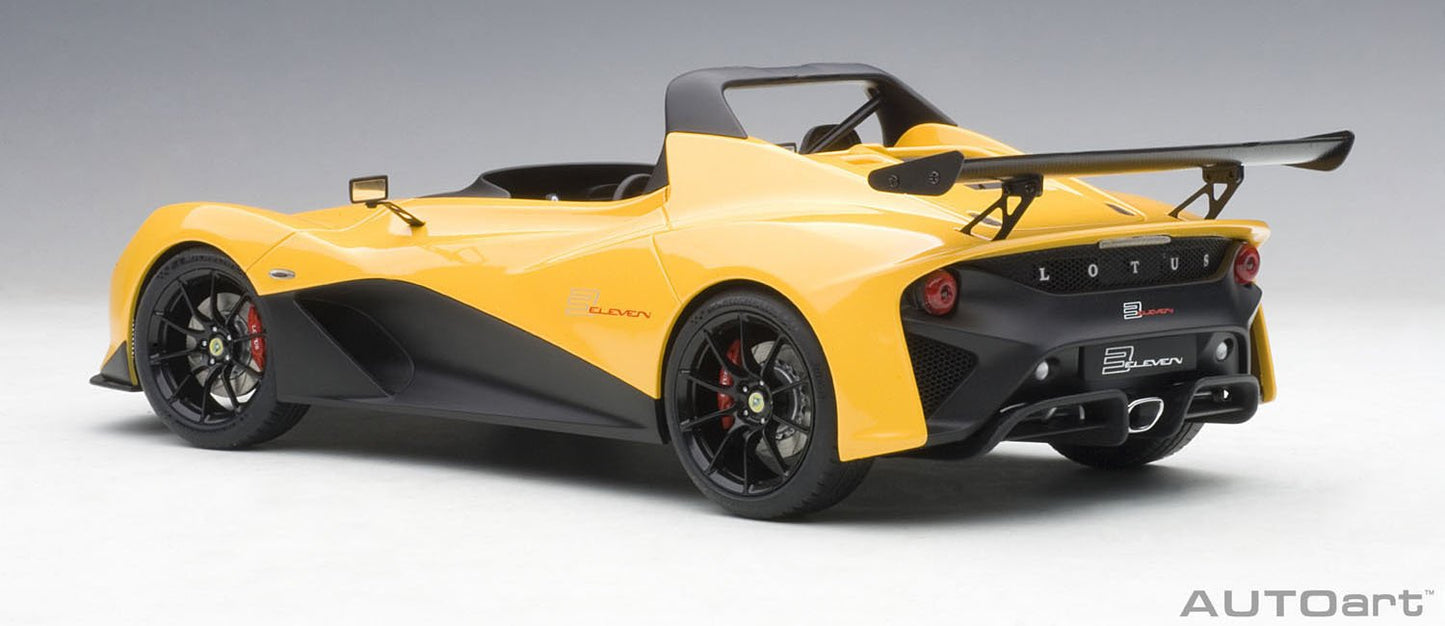 Lotus 3-Eleven Yellow 1/18 Model Car By Autoart
