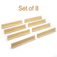 Domino Racks Set Of 8, Mexican Train Dominoes Trays, Wooden Domino Holders For Mexican Train, Chickenfoot Combo, Mahjong And Other Dominoes Games13.97 X 2 X 1.18 Inches - Dominoes Not Included