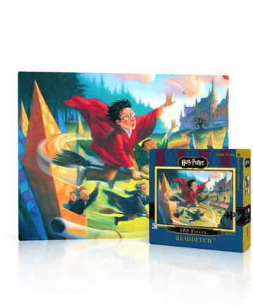 New York Puzzle Company - Harry Potter Quidditch Mini - 100 Piece Jigsaw Puzzle For Family Game Nights By Mary Grandpr