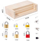 Mikneke Montessori Lock And Key Toy Set For Toddlers, Educational Locks And Keys Toy, Montessori Materials Homeschool Preschool Educationl Toys For 3+ Year Old Kids