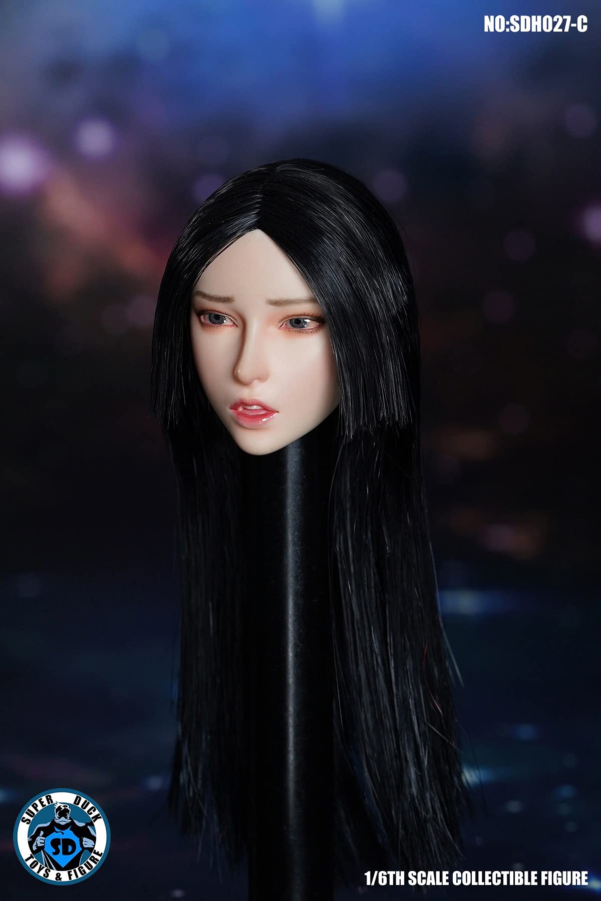 Phicen Super Duck 1/6 Sdh027 Asia Girl Head Sculpt For Hottoys Tbleague Female Figure Body (Sdh027-C)