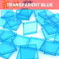 MALEKO Transparent Clear Window House Building Bricks, Classic Flat Plates Pieces and Parts Block Compatible with Major Brands (