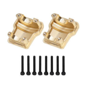 GTHELE Brass Diff Cover Front&Rear Bridge Axle Cover for Traxxas 1/18 TRX4M Upgrade Parts RC Crawler Car