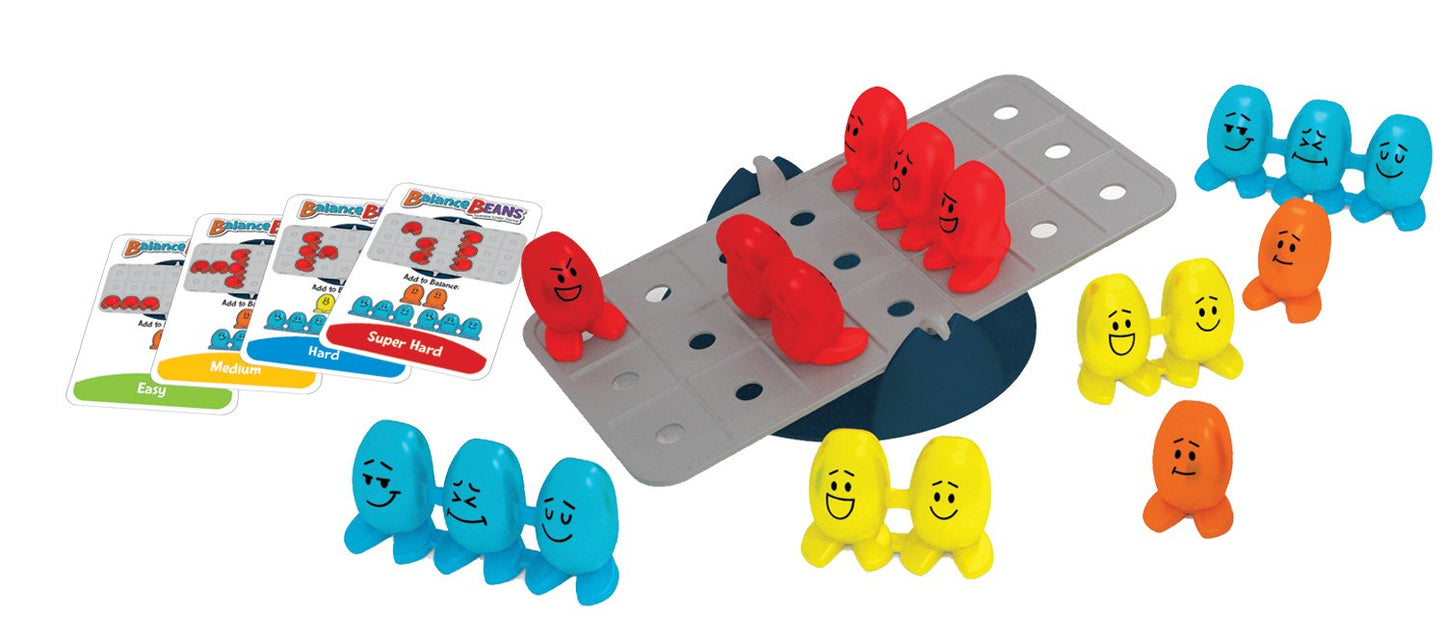 ThinkFun Balance Beans Math Game - Engaging Pre-Algebra Puzzle for Kids, 9.25" x 2.75" x 6.5", Multi Color, Model 44001140