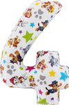 Toyland® 26 Inch Paw Patrol Number Foil Balloon - Kids Party Balloons - Number 1-6 Available (Number 4)