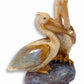Sc Hand Painted Twin Pelican Bird Lovers Figurine 5.25'