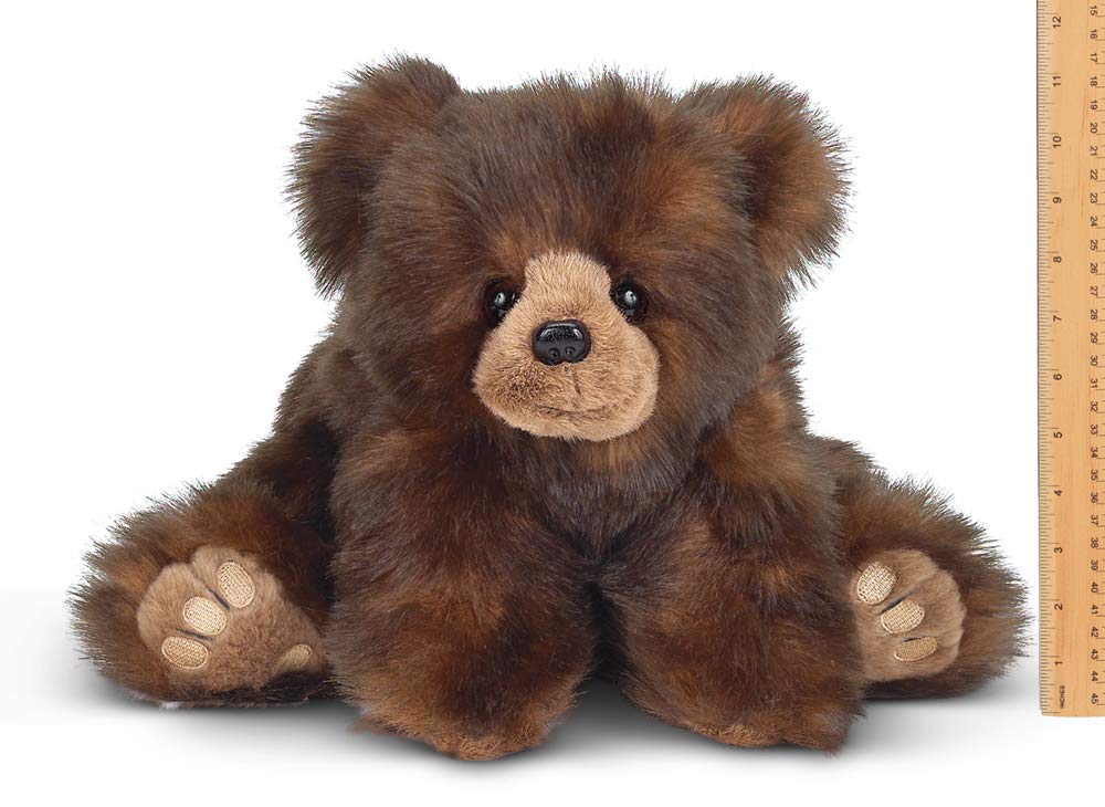 Bearington Huggy Ben Plush Stuffed Animal Brown Grizzly Bear, 19'