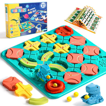 Board Games For Kids Toys For Girls Boys Ages 5-7 Year Old Girl Birthday Gifts Boys Toys, Logic Puzzles Road Builder, Preschool