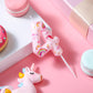 Nuanchu Number 4 Unicorn Birthday Candle Unicorn Cake Candle Rainbow Clouds and Stars Numeral Birthday Cake Topper for Girls Cut