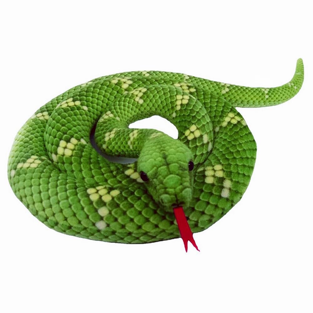Xshelley 120 inch high Simulation Extra Long Snake  Soft Plush Toy  Snake Stuffed Animal  Large Stuffed Animal Toy  Children's Toy Gift (Green)