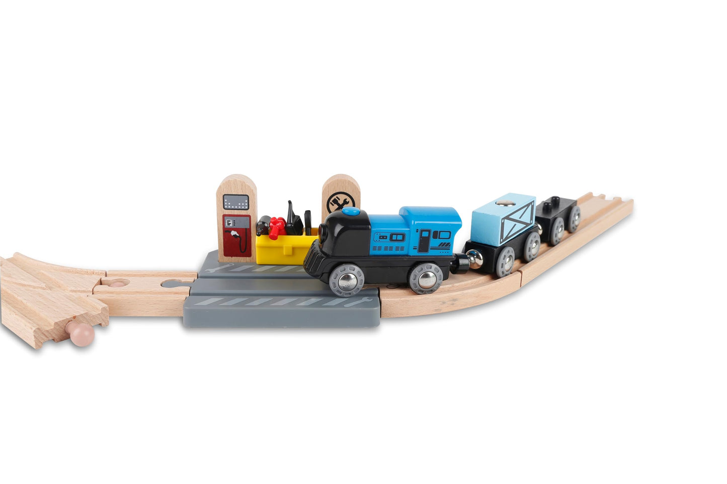 Hape Railway Bucket-Builder-Set L: 19.7, W: 31.5, H: 5.5 Inch