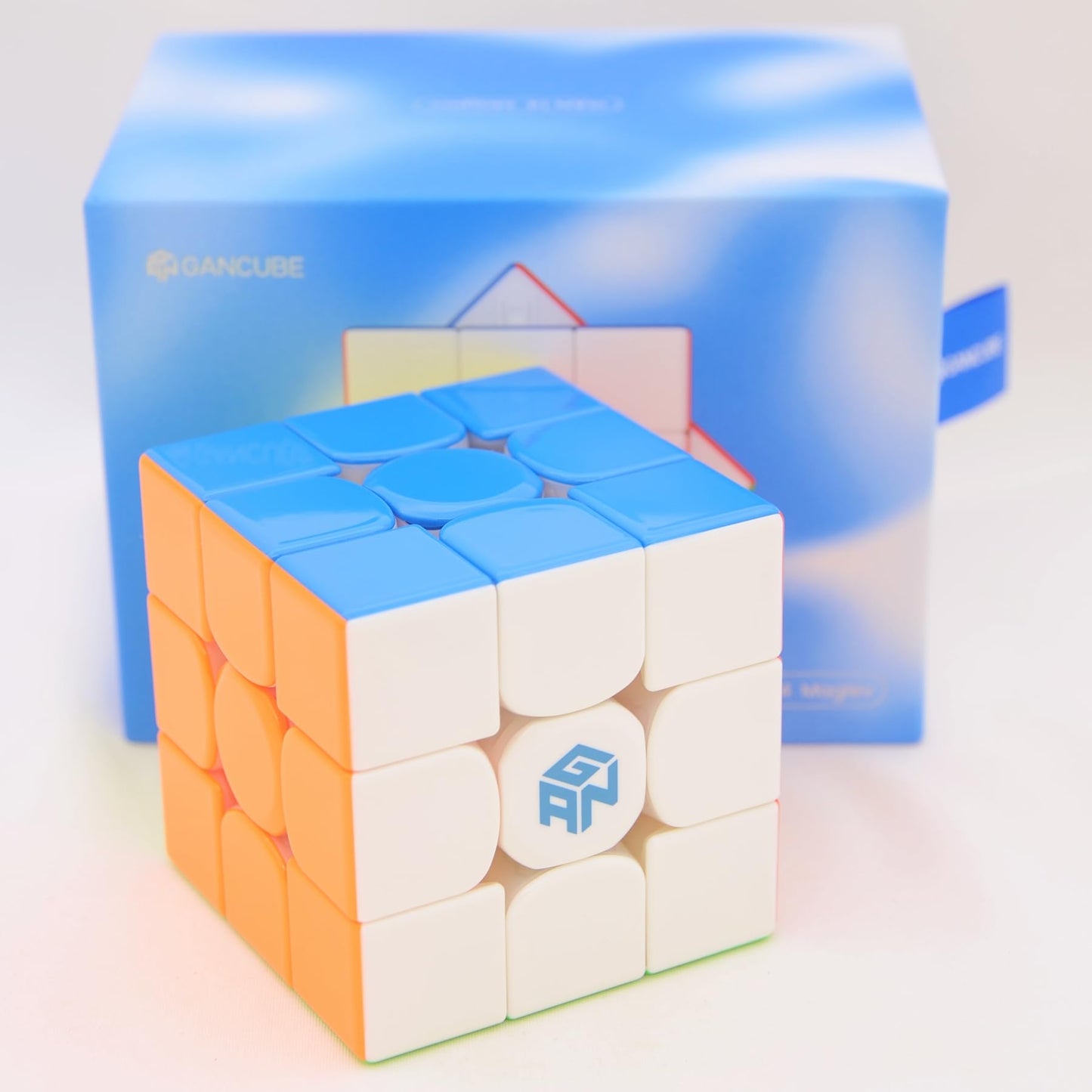 Bukefuno Gan 14 Maglev Uv 3X3 Magnetic Magic Cube Speed Puzzle Gan14 Maglev Uv 3X3 Stickerless Cube Magic Gan14 M Uv 3X3X3 Gans 56Mm Cubes 2023 Flagship (Uv Coated Glossy)
