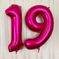 9 Balloon Number Hot Pink 9 Birthday Balloon 40 Inch Foil Mylar Large 9 Balloon Numbers For Birthday Party Anniversary Festival
