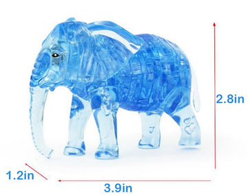 Lrrh Novelty Creativity 3D Crystal Jigsaw Puzzle - Elephant (41Piece)