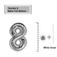 8 Number Balloon Silver 40 Inch Big Foil Mylar 8Th Balloons For 8 Year Old Boy Girl Birthday Party Decorations Wedding Anniversa