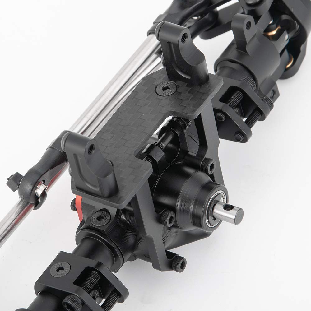 Benedict Harry Alloy Complete Front Axle and Rear Axle Upgrade Steel Gear for 1:10 Axial SCX10 II 90046/90047 SCX10 90027/90028