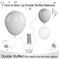 148Pcs Dusty Blue Balloon Arch Kit,Double Stuffed Blue Balloon Garland Pastel Blue Grey White Balloons Slate Blue Balloon Arch F