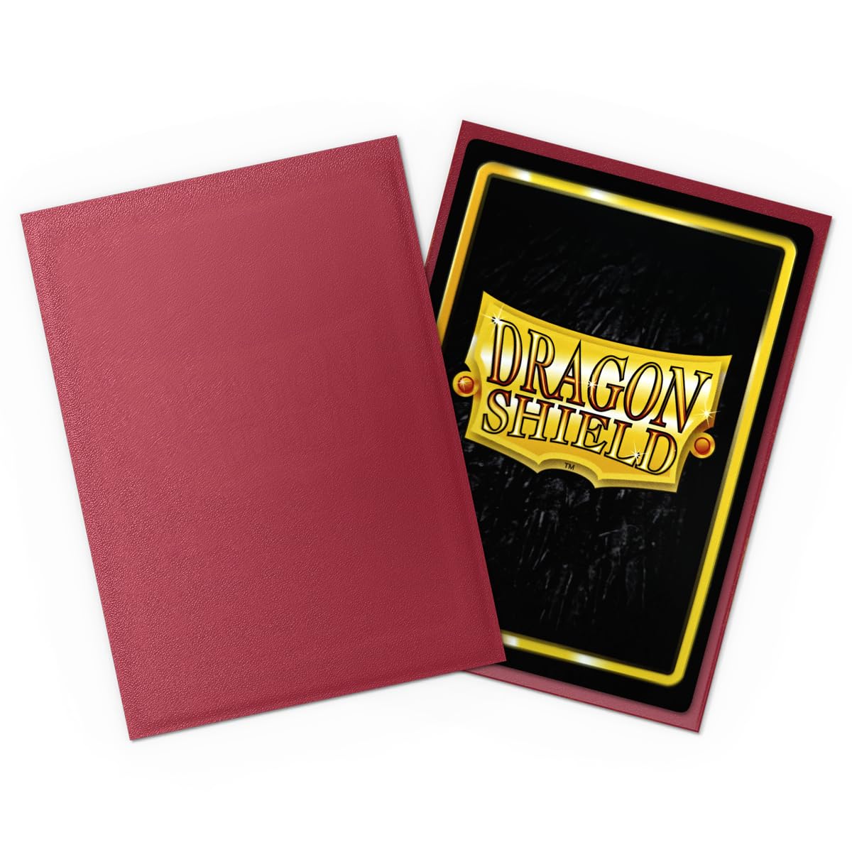 Dragon Shield | Standard Size Card Matte Sleeves | 100 CT - Smooth & Tough enhanced TCG Sleeves | Compatible with Pokemon  Flesh & Blood  One Piece & Magic The Gathering | Blood Red - Matte