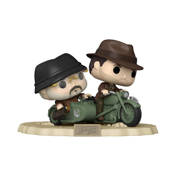 Funko POP! Ride Indiana Jones and Henry Jones Sr. Vinyl Figure - Collectible Super Deluxe Model 71051 - Official Merchandise
