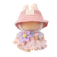 Clothes for Labubu  Skirt Set for Labubu Doll  2 Piece Set Hat Skirt Outfit enhanced Fashion Cute Dress for Labubu Dolls Accessories (NO Doll) (Pink)