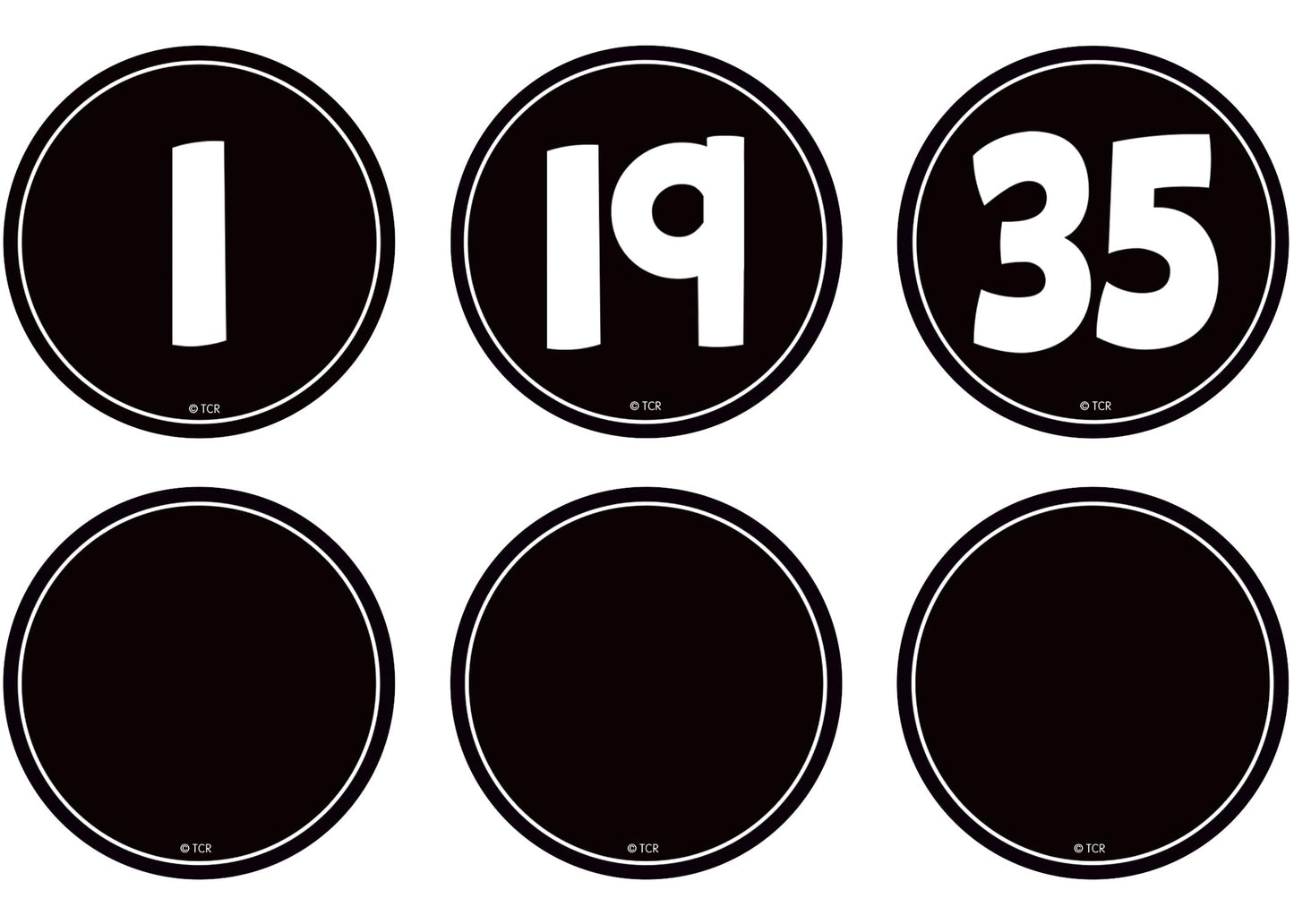 Teacher Created Resources Black And White Numbers Magnetic Accents (Tcr77589)